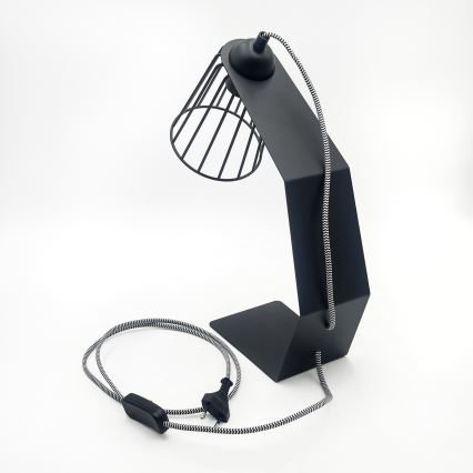 Stolní lampa NANDO 1xE27/15W/230V černá