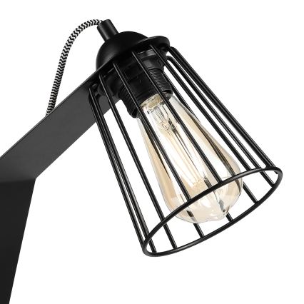 Stolní lampa NANDO 1xE27/15W/230V černá