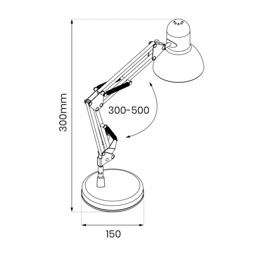 Stolní lampa NEXA 1xE27/60W/230V bílá