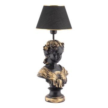 Stolní lampa OPELYA 1xE27/40W/230V černá/zlatá