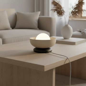 Stolní lampa OZZY 1xG9/8W/230V béžová