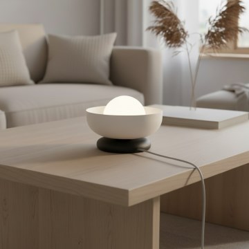 Stolní lampa OZZY 1xG9/8W/230V bílá