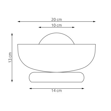 Stolní lampa OZZY 1xG9/8W/230V černá