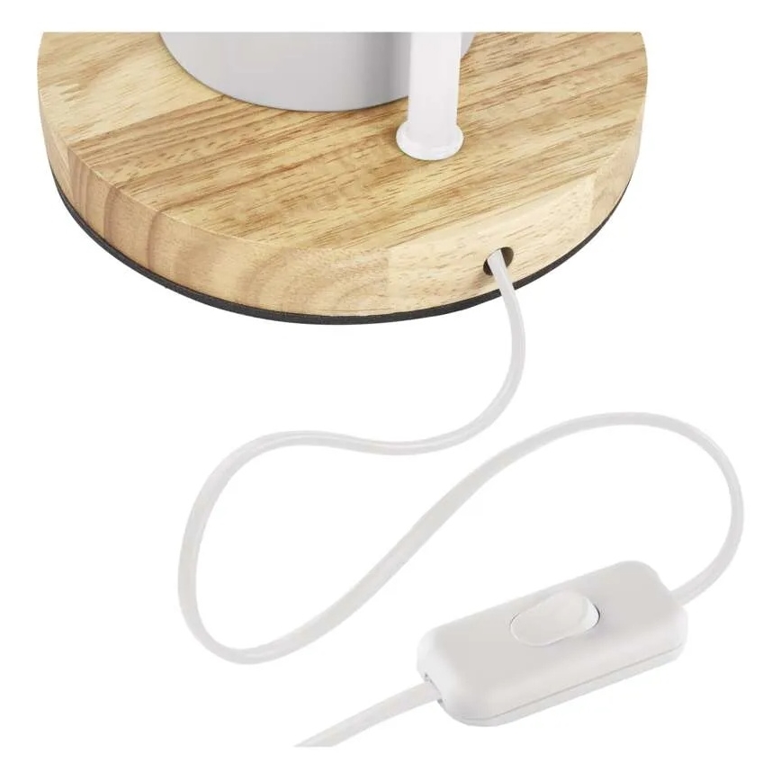 Stolní lampa POPPY 1xE27/25W/230V bílá