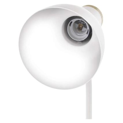 Stolní lampa POPPY 1xE27/25W/230V bílá
