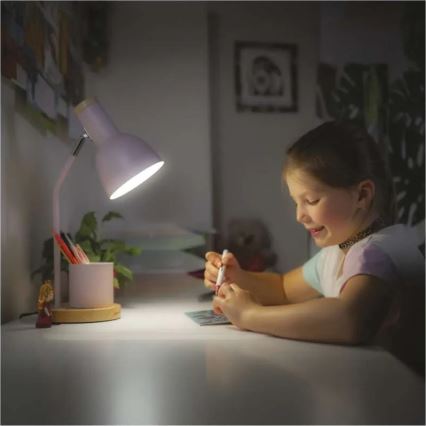 Stolní lampa POPPY 1xE27/25W/230V růžová