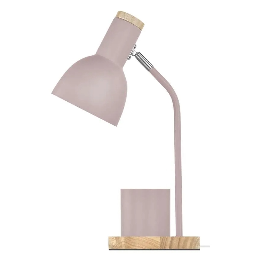 Stolní lampa POPPY 1xE27/25W/230V růžová