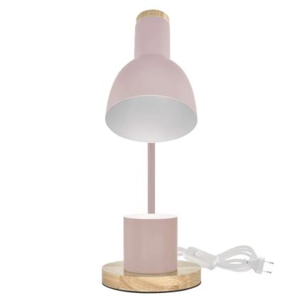 Stolní lampa POPPY 1xE27/25W/230V růžová