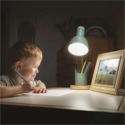 Stolní lampa POPPY 1xE27/25W/230V zelená