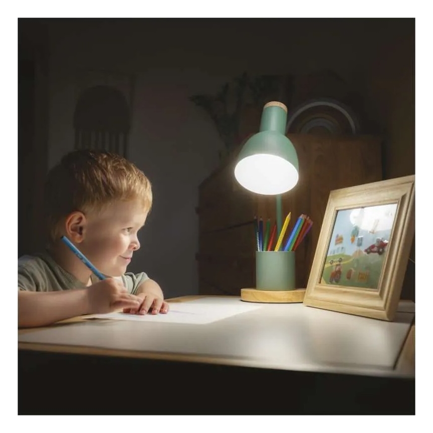 Stolní lampa POPPY 1xE27/25W/230V zelená