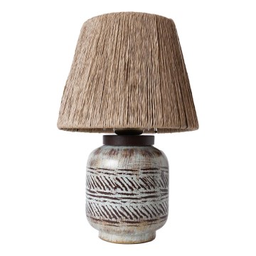 Stolní lampa RAMZES 1xE27/40W/230V hnědá