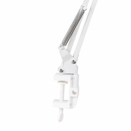 Stolní lampa s klipem WORKER 1xE27/10W/230V bílá