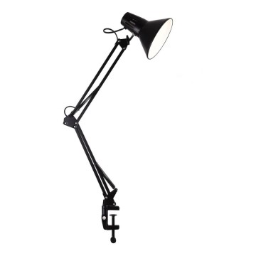Stolní lampa s klipem WORKER 1xE27/10W/230V černá