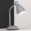 Stolní lampa SCHOOL 1xE27/40W/230V šedá/matný chrom