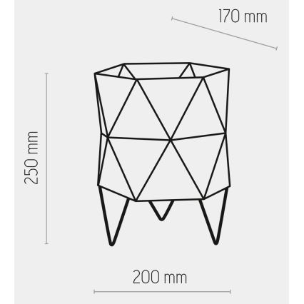 Stolní lampa SIRO 1xE27/15W/230V bílá/stříbrná