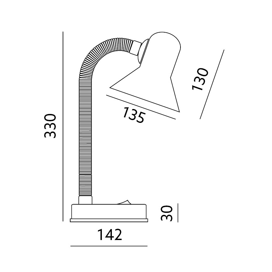 Stolní lampa SMIESZEK 1xE27/40W/230V modrá