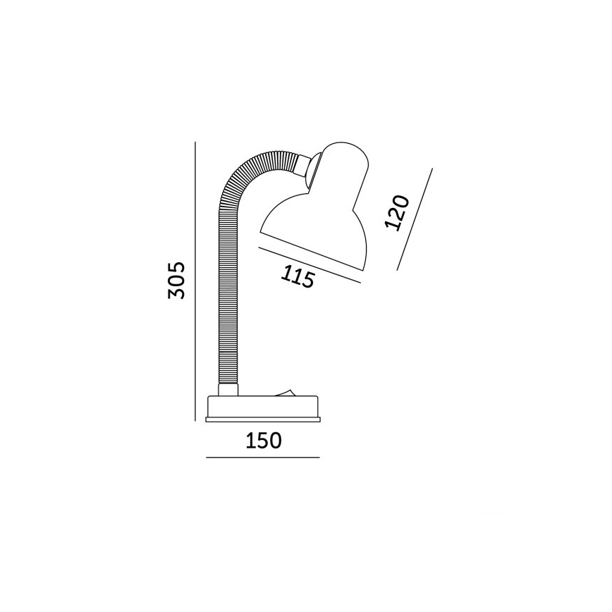 Stolní lampa SMIESZEK 1xE27/40W/230V žlutá
