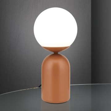 Stolní lampa STANLEY 1xE14/25W/230V keramika/hnědá