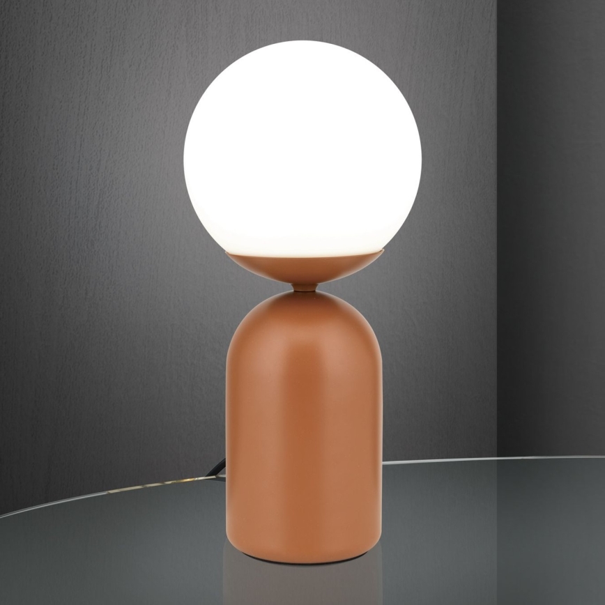 Stolní lampa STANLEY 1xE14/25W/230V keramika/hnědá