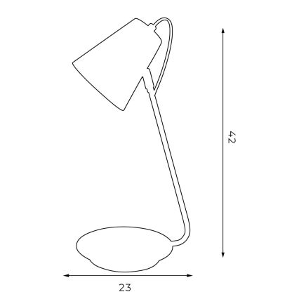 Stolní lampa TABLE LAMPS 1xE27/60W/230V