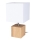 Stolní lampa TRONGO SQUARE 1xE27/25W/230V dub