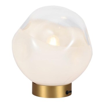 Stolní lampa VANA 1xE27/40W/230V krémová/zlatá