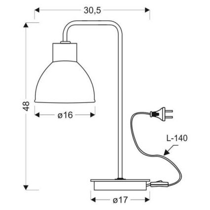Stolní lampa VARIO 1xE27/60W/230V