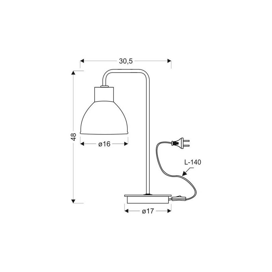 Stolní lampa VARIO 1xE27/60W/230V