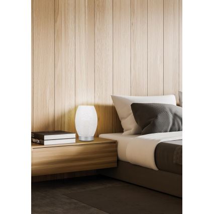 Stolní lampa VENUS 1xE27/60W/230V bílá/stříbrná