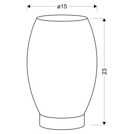 Stolní lampa VENUS 1xE27/60W/230V bílá/stříbrná