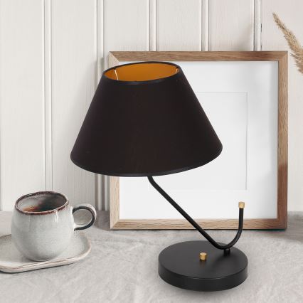 Stolní lampa VICTORIA 1xE27/60W/230V černá