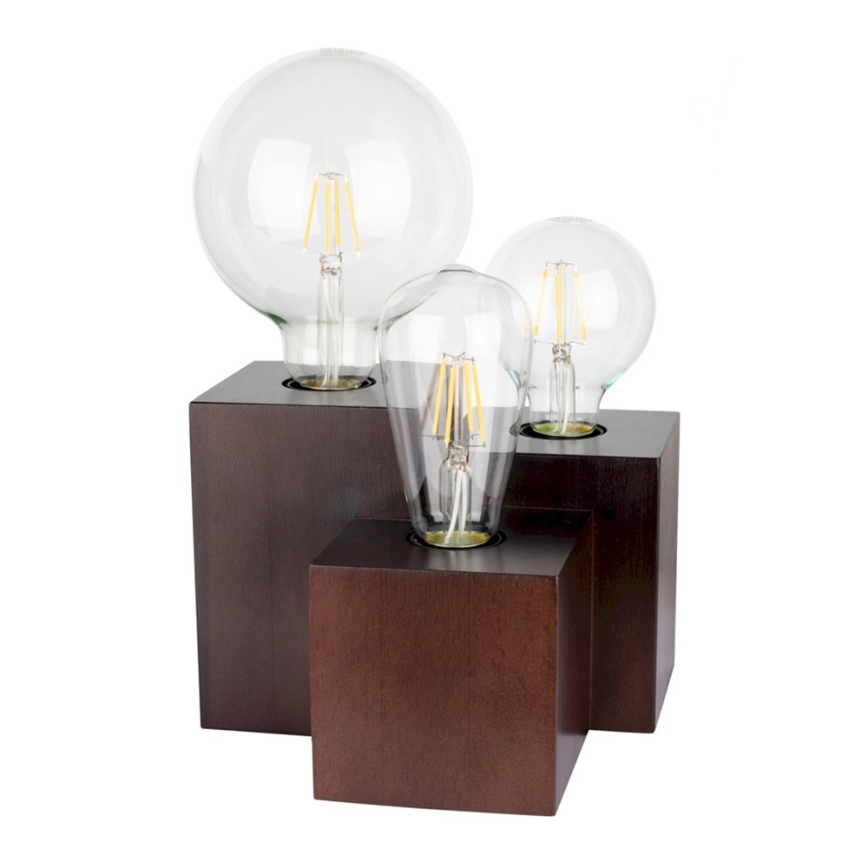 Stolní lampa VINCENT 3xE27/15W/230V buk