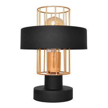 Stolní lampa VOLTA 1xE27/15W/230V černá/rose gold