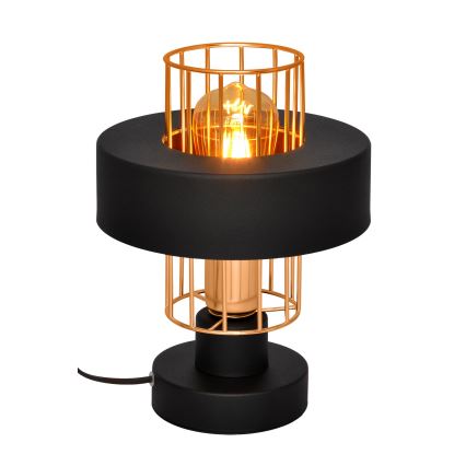 Stolní lampa VOLTA 1xE27/15W/230V černá/rose gold