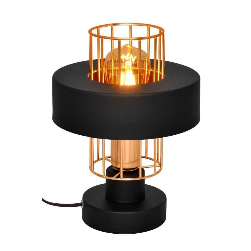Stolní lampa VOLTA 1xE27/15W/230V černá/rose gold