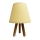 Stolní lampa WOOD 1xE27/60W/230V krémová