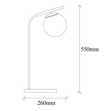 Stolní lampa YILDIZ 1xE27/40W/230V