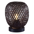 Stolní lampa ZANZIBAR 1xE27/20W/230V pr. 18 cm bambus