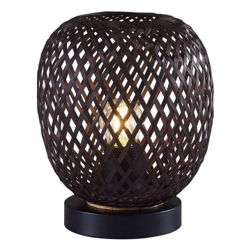 Stolní lampa ZANZIBAR 1xE27/20W/230V pr. 18 cm bambus