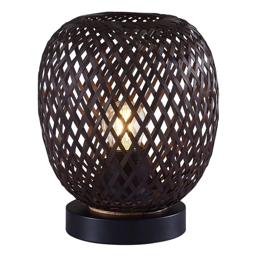 Stolní lampa ZANZIBAR 1xE27/20W/230V pr. 18 cm bambus