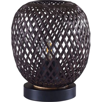 Stolní lampa ZANZIBAR 1xE27/20W/230V pr. 18 cm bambus