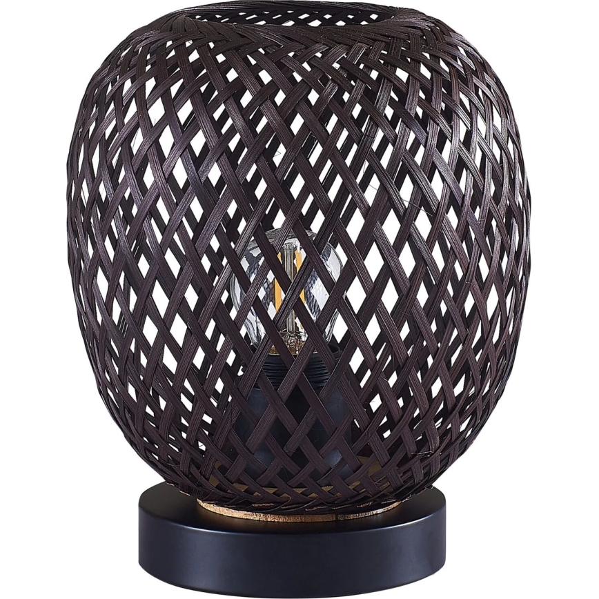 Stolní lampa ZANZIBAR 1xE27/20W/230V pr. 18 cm bambus