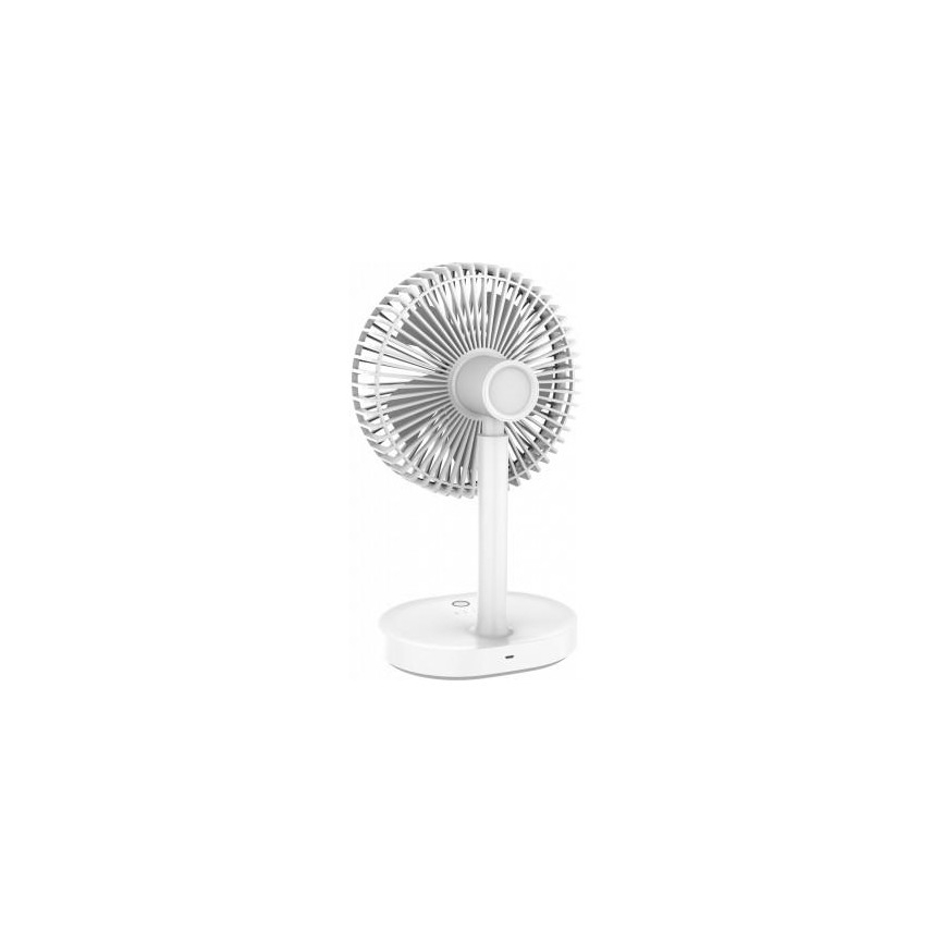 Stolní nabíjecí ventilátor s LED lampou 3000mA/3,7V microUSB