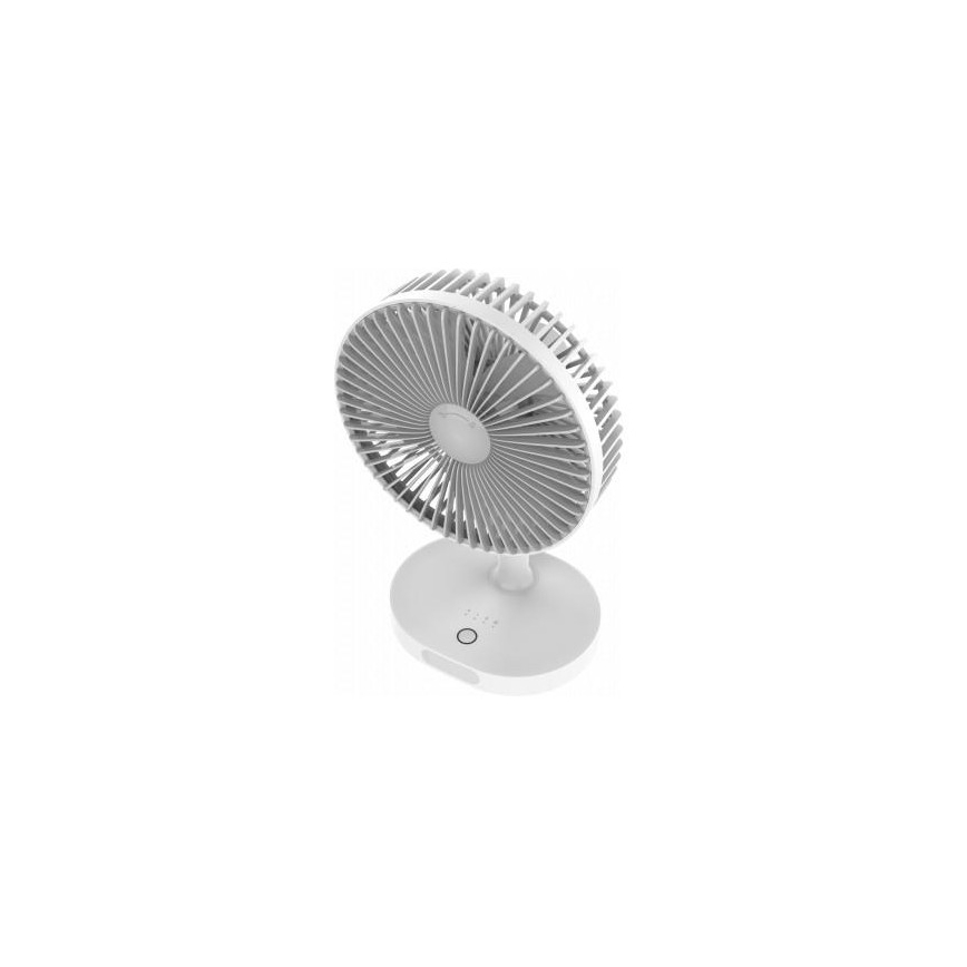 Stolní nabíjecí ventilátor s LED lampou 3000mA/3,7V microUSB