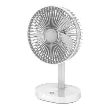 Stolní nabíjecí ventilátor s LED lampou 3000mA/3,7V USB-C