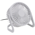 Stolní ventilátor USB pr. 15 cm bílá