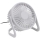 Stolní ventilátor USB pr. 15 cm bílá