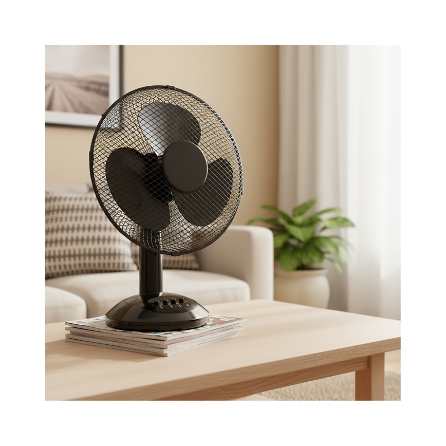 Stolní ventilátor VIENTO 40W/230V černá