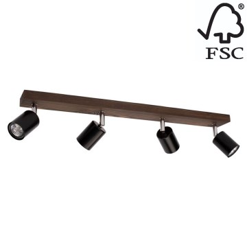 Stropní bodové svítidlo MANARA 4xGU10/5W/230V borovice – FSC certifikováno