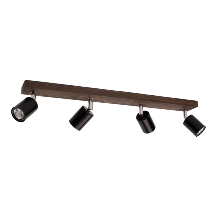Stropní bodové svítidlo MANARA 4xGU10/5W/230V borovice
